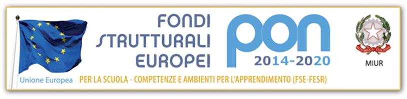 Fondi Strutturali Europei – PON 2014-2020 - Investiamo nel nostro futuro