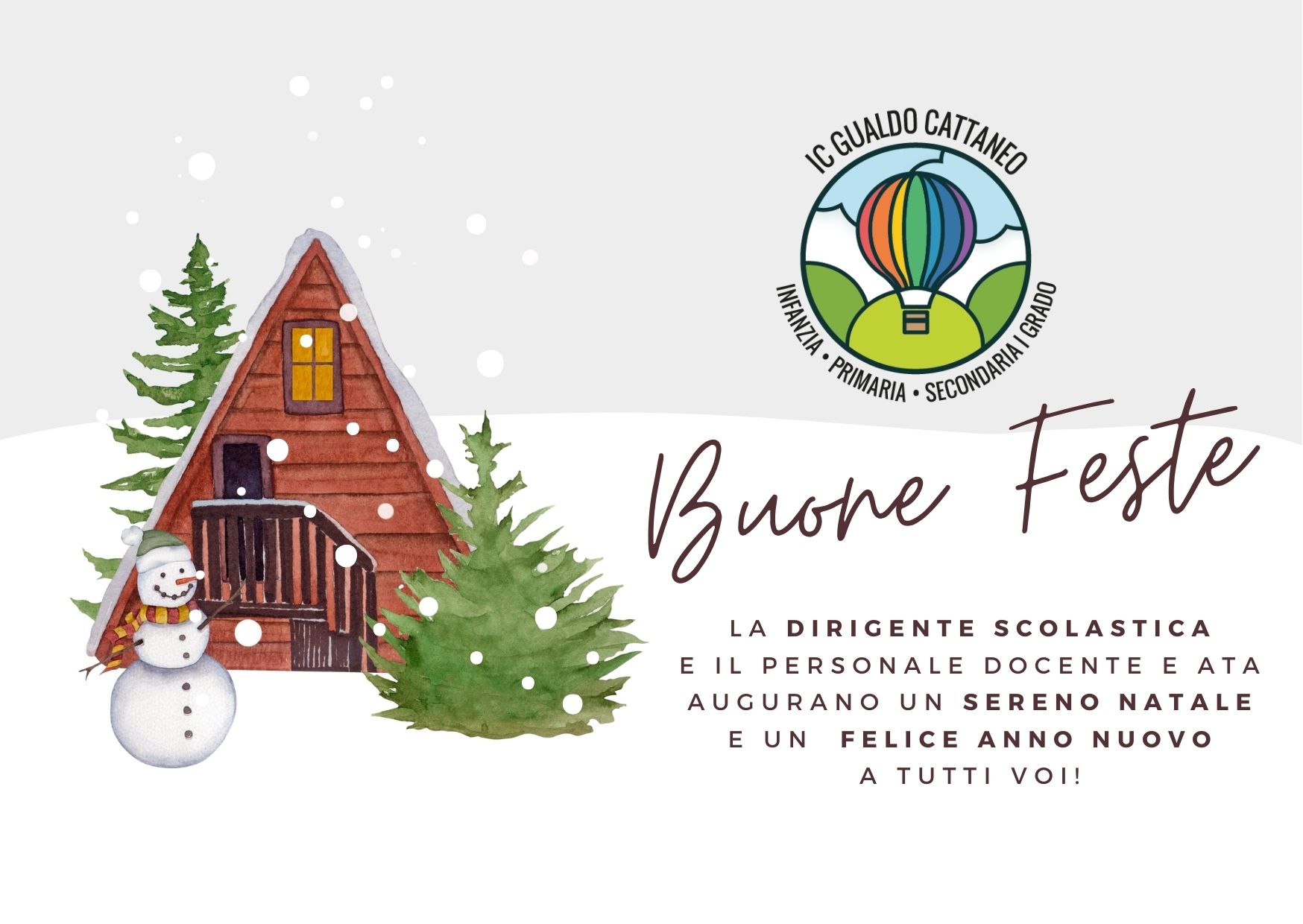 Auguri per un sereno Natale e un felice Anno Nuovo a